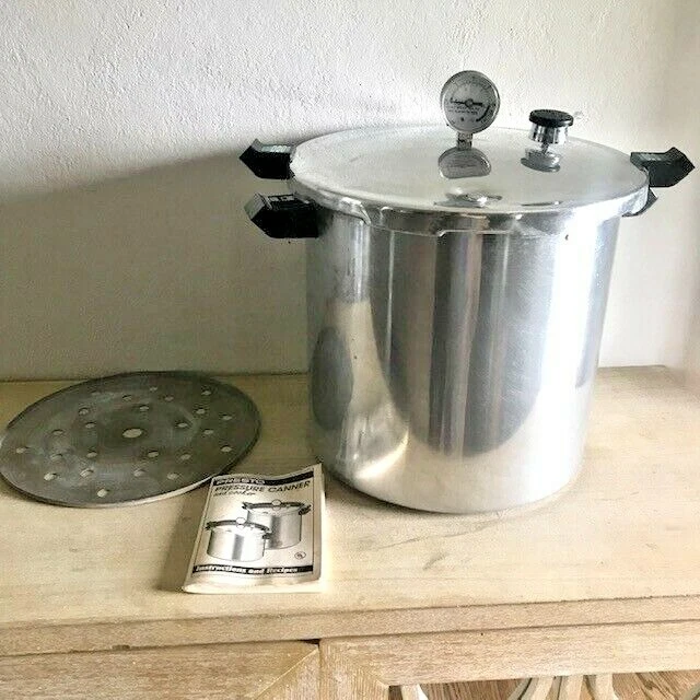 PRESTO PRESSURE COOKER Canner 22qt Model 0178005 Steam Gauge