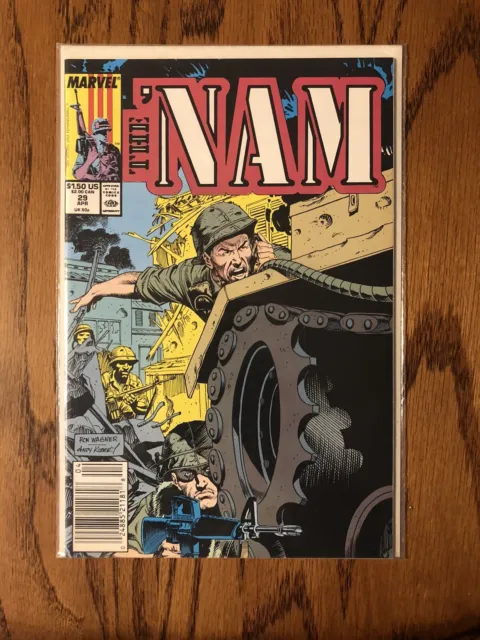 The 'Nam #29 Newsstand Cover 1989 Marvel Comics War Comic