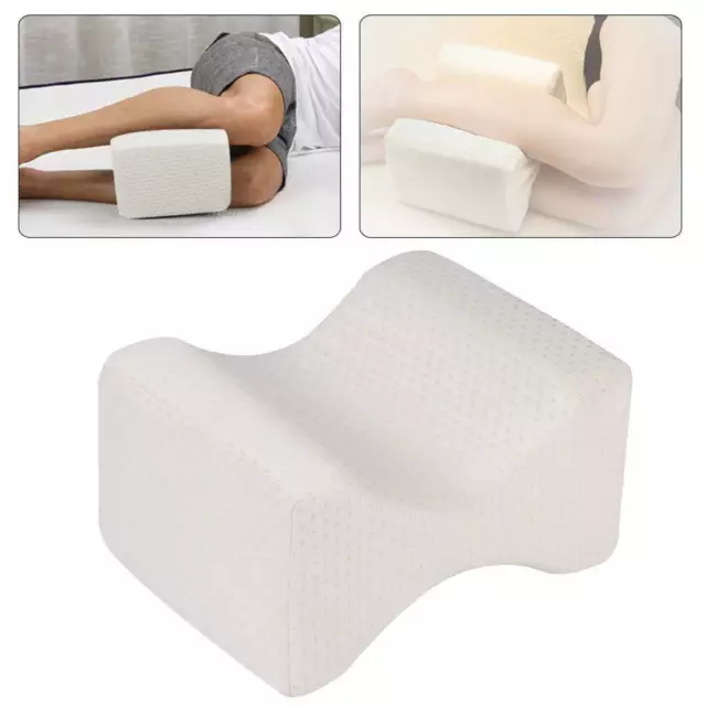 Memory Foam Contour Leg Pillow Bed Orthopaedic Firm Back Hips Knee Support Cover