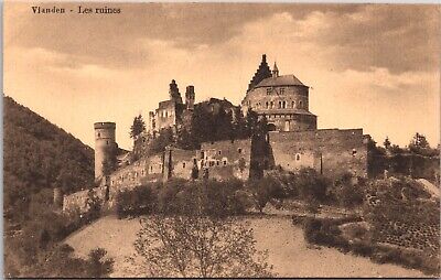 Luxembourg Vianden Les Ruines Vintage Postcard 09.12