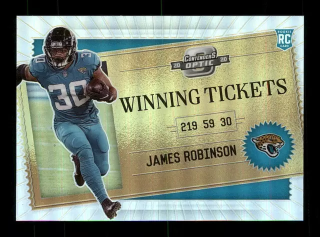 2020 Panini Contenders Optic James Robinson Rookie Winning Ticket Silver Prizm