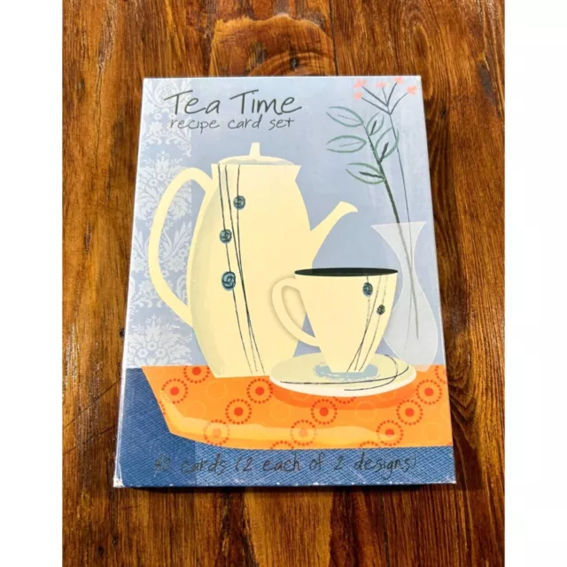 Tea Time Recipe Card Set by Creative Papers 40 Cards