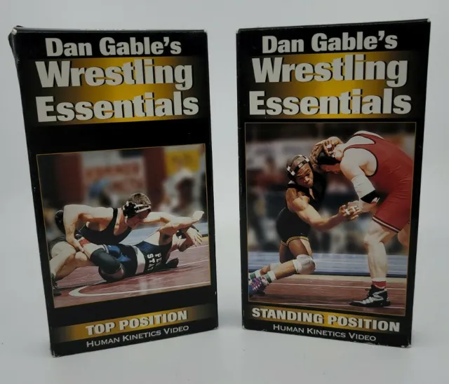 Dan Gable's Wrestling Essentials 2 VHS Lot Top And Standing Positions