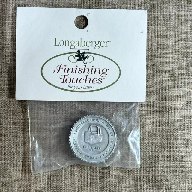 Longaberger Homested Seal Pewter Magnet