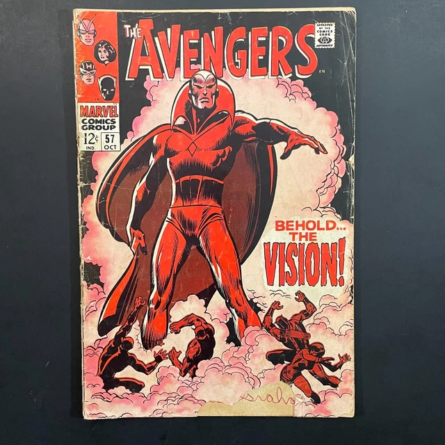 Avengers 57 KEY 1st Vision Silver Age Marvel 1968 Roy Thomas John Buscema Ultron