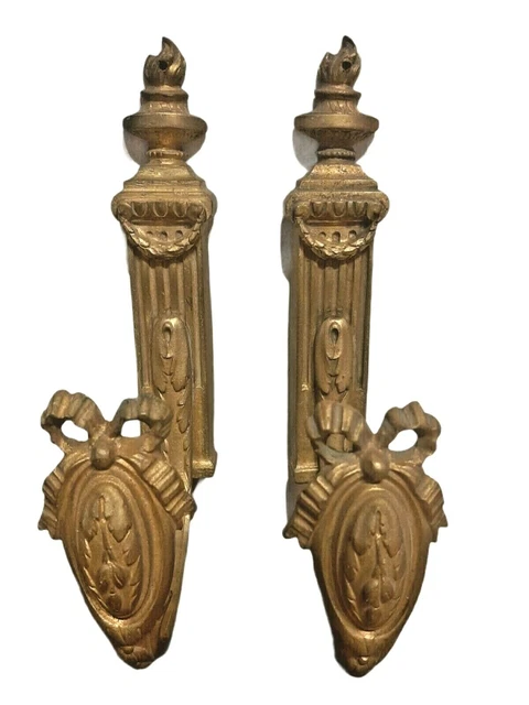 Antique French Gilded Drapery Tiebacks