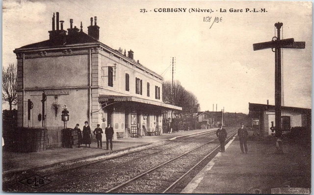 58 CORBIGNY - la gare du P.L.M
