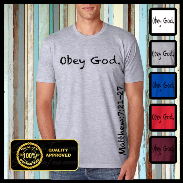 T-shirt Chrétien Homme Verset Bible JÉSUS CHRIST Religion T-shirt