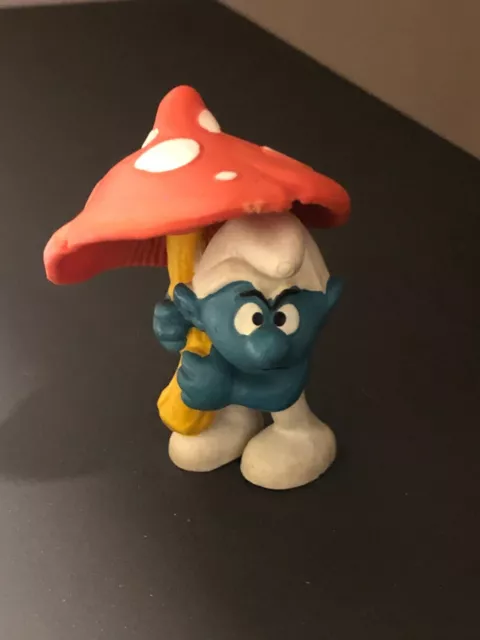 SMURF SMURFS Puffi - SCHLEICH cod. 20118 Puffo fungo arancione Hong Kong 