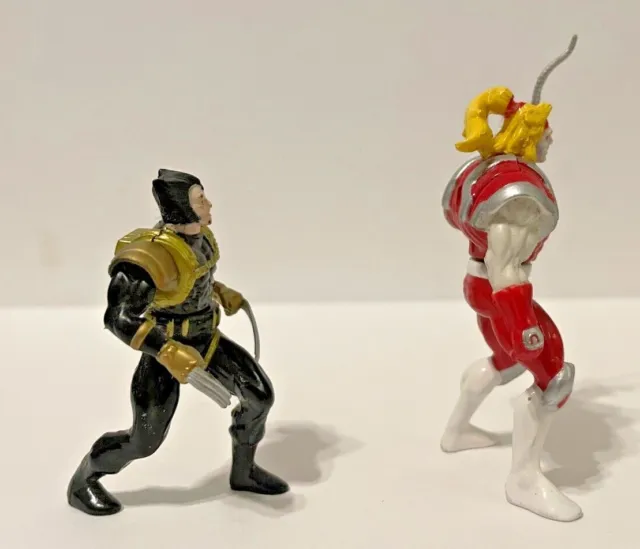 ToyBiz Marvel X-Men Steel Mutants Omega Red & Wolverine Die-Cast Metal 3” Action 3