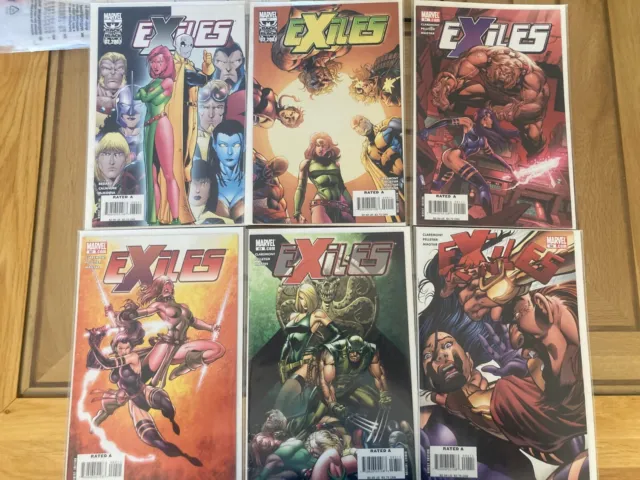 Exiles # 89-94 Marvel Multiverse X-Men Spiderman 2099 Chris Claremont !