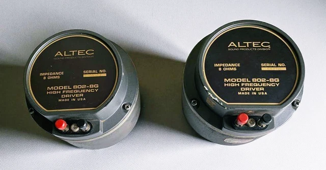 ALTEC 802-8G DRIVER Unit Pair 8 Ohm $956.37 - PicClick CA