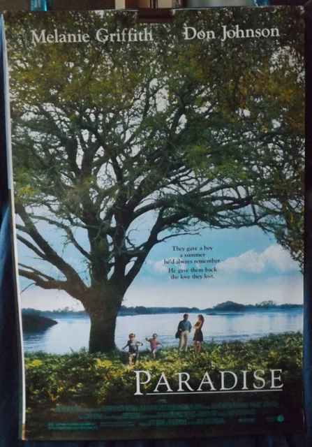 PARADISE DON JOHNSON Melanie Griffith Original One Sheet Cinema Poster