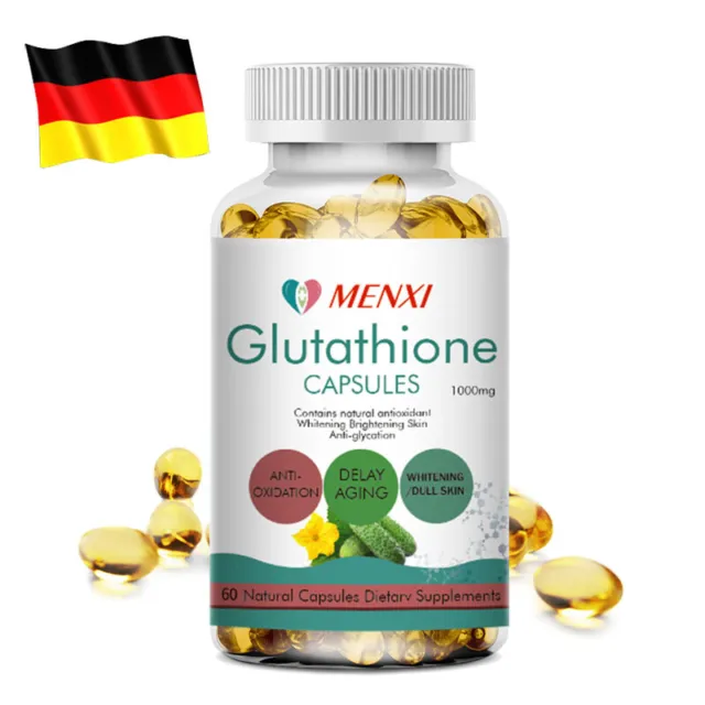 L-Glutathion 1000mg - 60 Kapseln - reduzierte, aktive Form - vegan - fair & pure