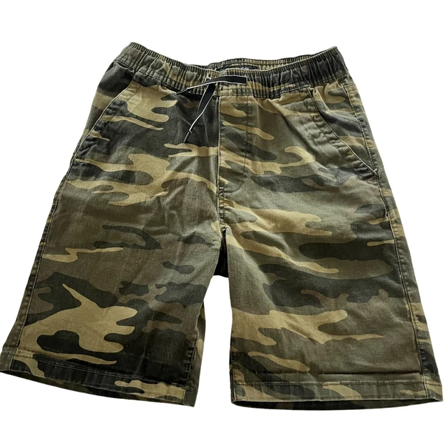 Kenneth Cole Shorts Boys Teens Size 8 Green Tactical Cargo Streetwear Camouflage