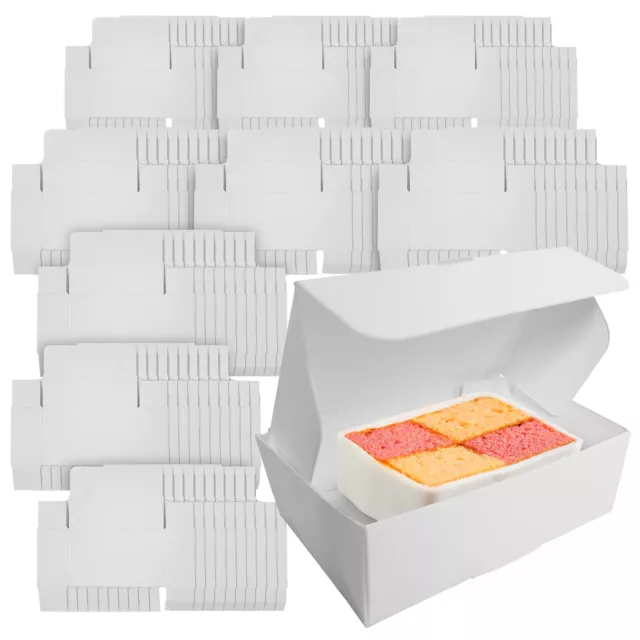 20-100pk White Single Cake Slice Boxes Individual Wedding Birthday Party Favour