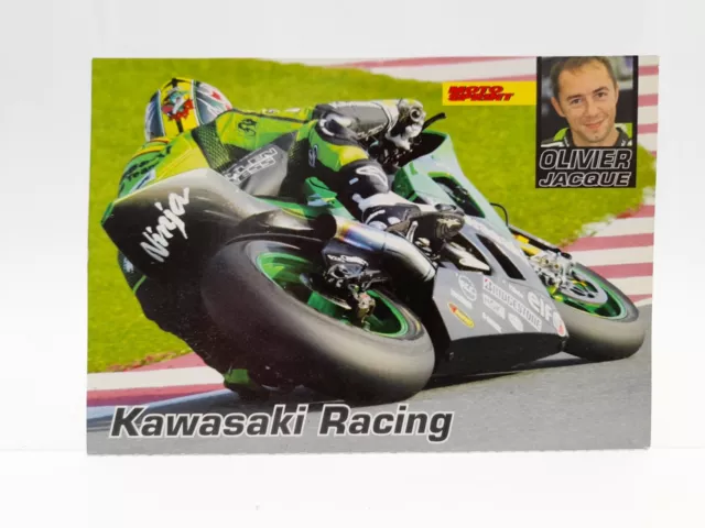 Oliver Jacque Kawasaki Racing Cartolina Motosprint con dedica