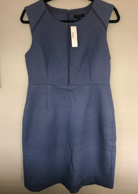 J Crew Petite Portfolio Sheath Dress MISTY TWILIGHT NWT 12P