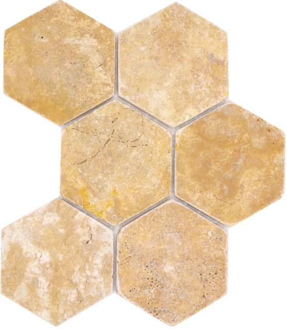 Mosaïque En Pierre Naturelle Et Marbre – Couleur Gris-vert, Format 300x290 Mm, Finition Mate