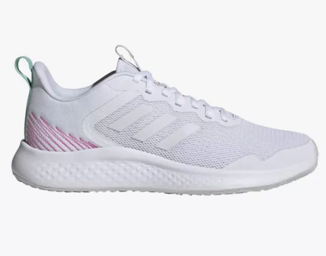 New ADIDAS Womens 10 Fluidstreet Athletic Running Shoes FY8465 Sneakers White