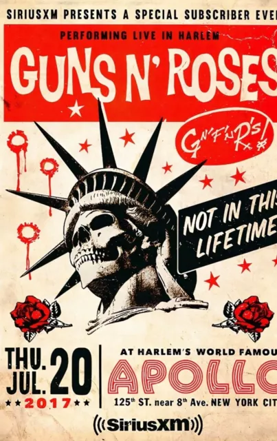Guns N Roses   Music  A4+ Poster - Poster/Canvas Framed Made In England