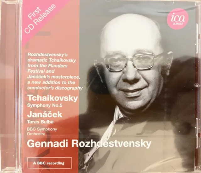 TCHAIKOVSKY / JANACEK - Symphony No. 5 etc. - Rozhdestvensky CD BRAND NEW! ICA