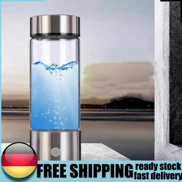 Electric Water Filter 420ML Hydrogen-Rich Water Cup Portable Battery/USB Powered