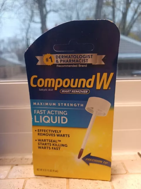 Compound W Fast Acting Liquid Salicylic Acid Wart Remover 0.31 Fl