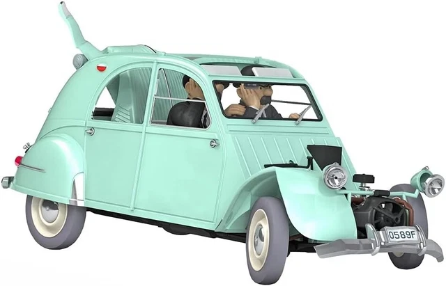 VOITURE DE TINTIN 1/24 COLLECTION HACHETTE N°11 - La 2cv Cassée / C