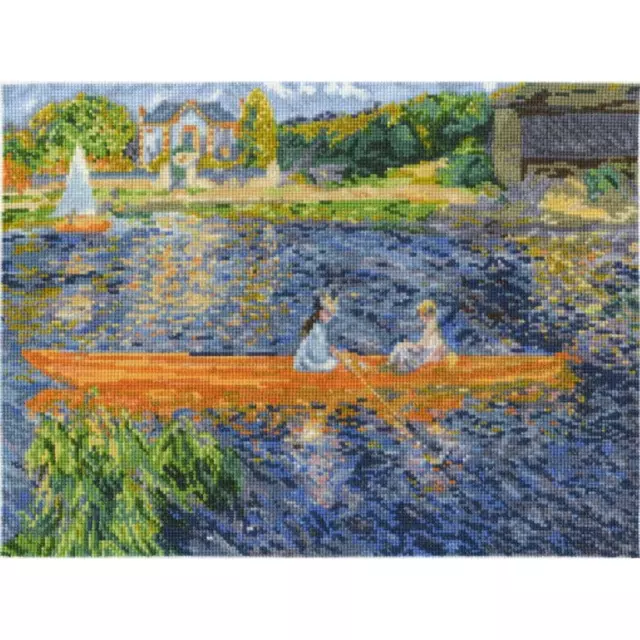 DMC counted cross stitch kit "Serie National Gallery Renoir – The Skiff", 30,5x2