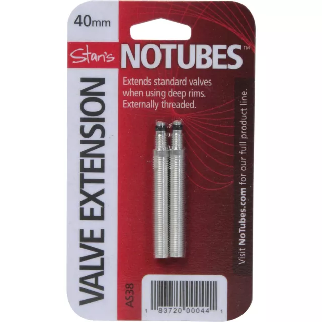Stan's NoTubes Ventilverlängerung 40mm paarweise, für Sclaverand Ventil