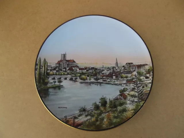 Auxerre ancienne assiette en faience à décor auxerre garreau à auxerre 89