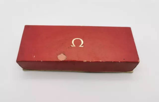 Omega T2 vintage red box for model steel or gold metal signed Swiss Made good