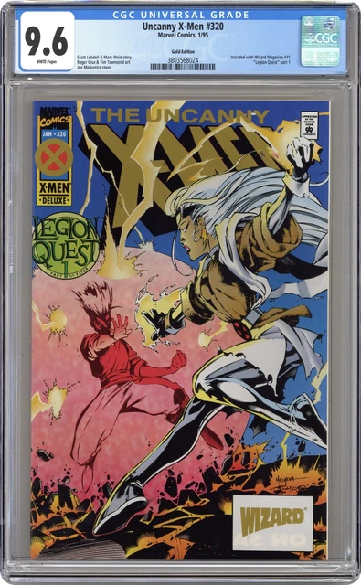 Uncanny X-Men #320 Madureira Wizard Gold Variant CGC 9.6 1995 3803568024