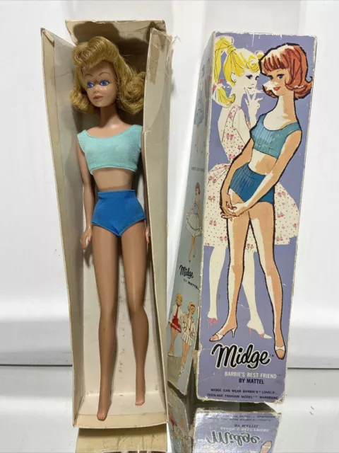 Vintage Midge Barbie's Friend Model Blonde #860 IN BOX 1962 Mattel