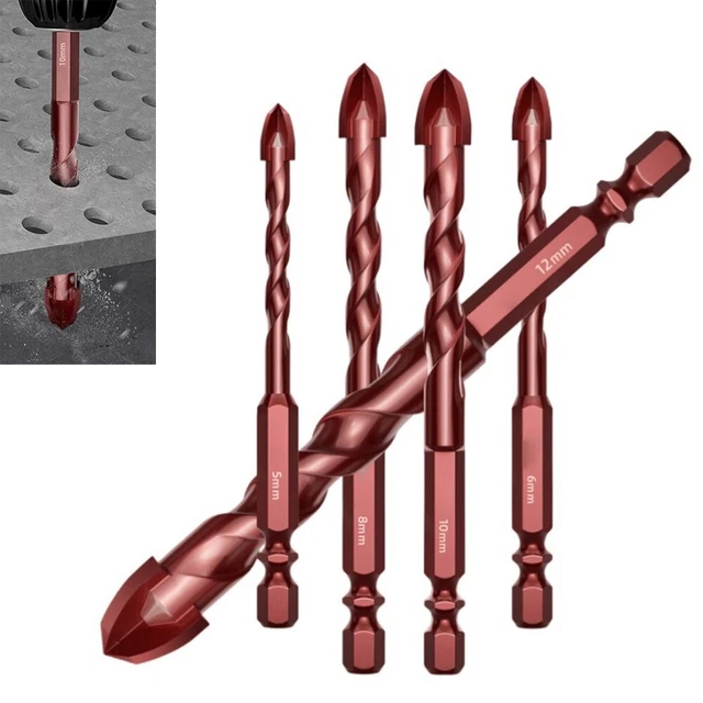 Set 8 Punte Trapano Per Materiali Duri - Vetro, Piastrelle, Ceramica, Marmo | Diametri 3-12mm - Foto 9