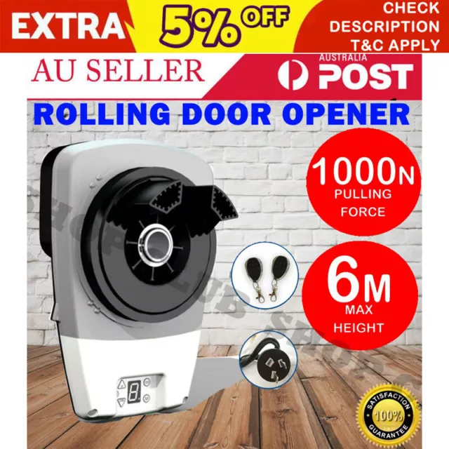 Automatic Roller Door Opener eGarage Powerful 1000N Motor Garage 22m2 Rolling OZ