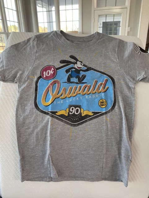 Disney Parks Oswald the Lucky Rabbit 90th Anniversary YOUTH T-Shirt *M* NWOT