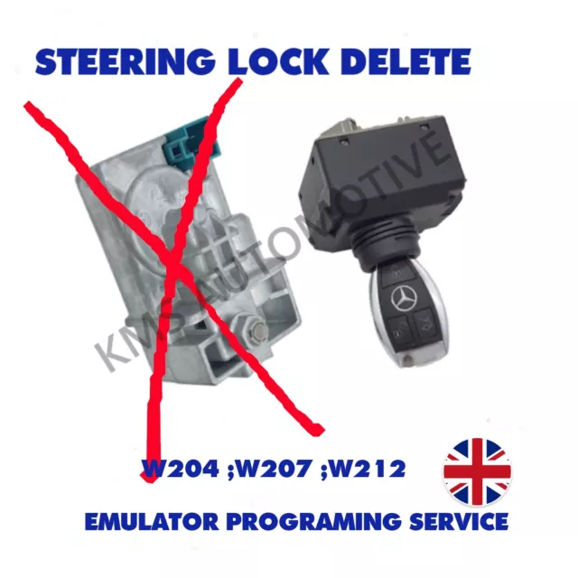 Mercedes Steering Lock Emulator Coding ,Repair Service ,Kent Area W204,W207.W212