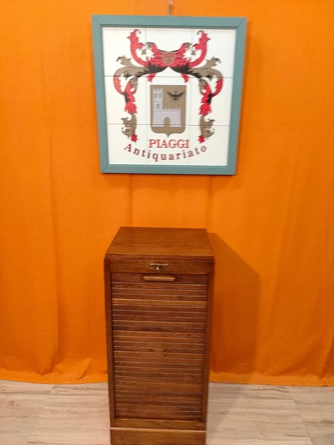 Mobile serrandina schedario singola in rovere