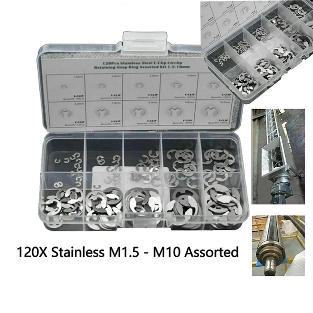 Accessori e-clip universali 5-20 mm diametro esterno 3 acciaio inox