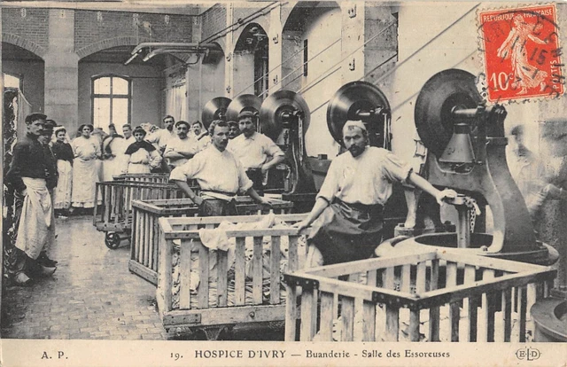 Cpa 94 Ivry Sur Seine / Hospice D'ivry / Buanderie / Salle Des Essoreuses