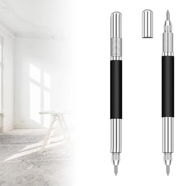 Double Ended Tungsten Carbide Scribing Pen Tip Steel Scriber Marker Metal