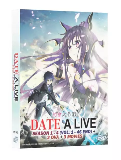 Anime Date A Live Season 1-4 Vol.1-46 End + 2 OVA + Movie Eng Dub DVD +  USPS