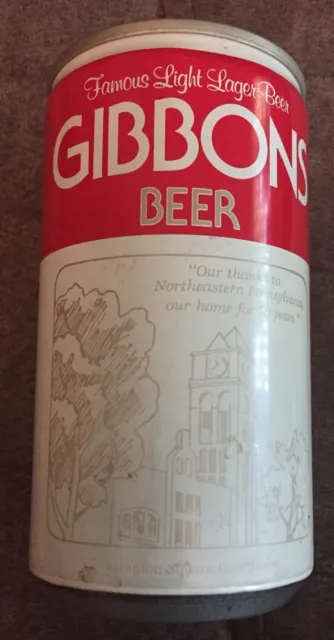 GIBBONS LIGHT LAGER BEER CAN The Lion Inc Wilkes Barre Pa
