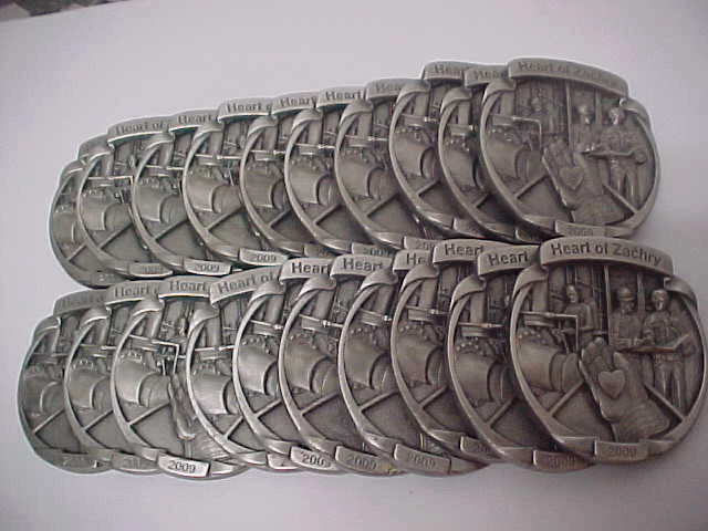 Lot of (20) HEART OF ZACHRY 2009 Pewter Safety Award Medallion