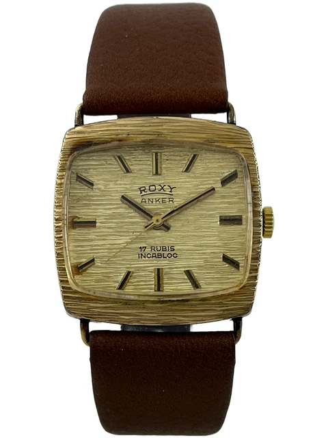 Peugeot Orologio Uomo Vintage Cassa Ovale Argento - Quadrante Testurizzato Con Piccoli Secondi - Cinturino In Vera Pelle Marrone - 33mm - 6
