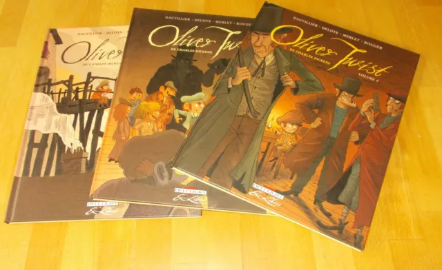 Lot Bd Oliver Twist Tomes 1 A 3 Tous En Eo Dauvillier / Delcourt