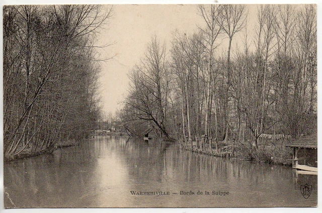 WARMERIVILLE - Marne - CPA 51 - les bords de la Suippes - lavoir