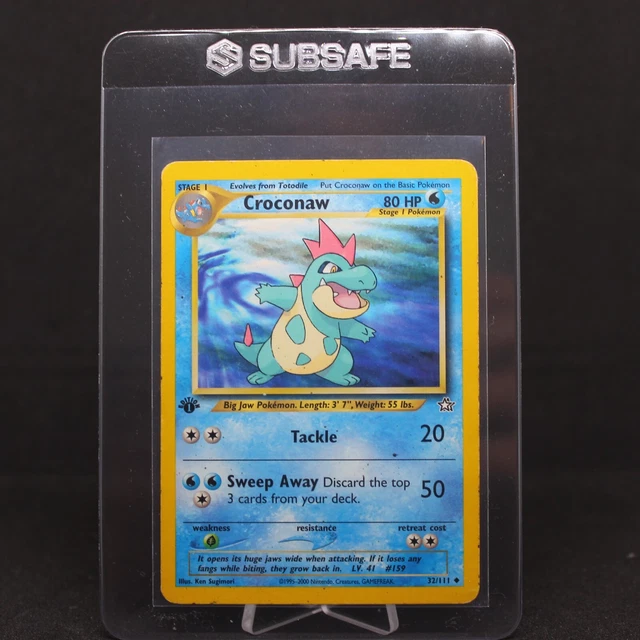 🌟 1st Edition Croconaw | Neo Genesis 32/111 | Moderately Played VG | WOTC 🌟